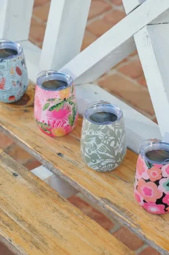 Picnic Vibes|Drinkware|Annabel Trends Abstract Gum Wine Tumbler 295ml Olive