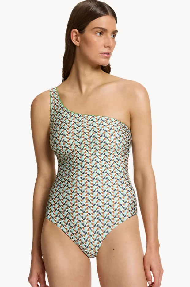 One Pieces|Jets Acacia One Shoulder One Piece Multi