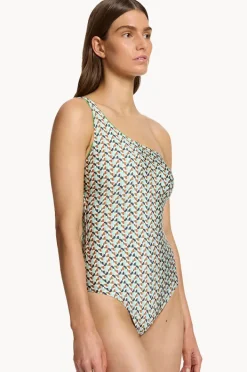 One Pieces|Jets Acacia One Shoulder One Piece Multi