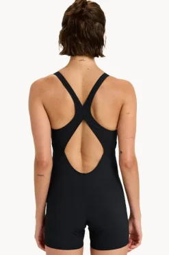 One Pieces|Roxy Active Boyleg One Piece BLACK