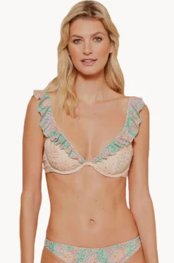 Bikini Tops|Tigerlily Adelajda Reva Frilled Top Multi