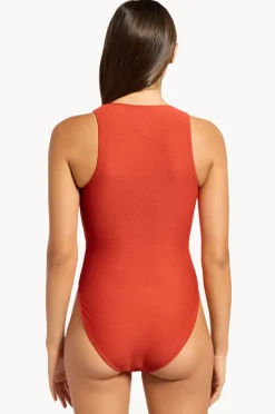 One Pieces|Jets Alessia Plunge One Piece Flame