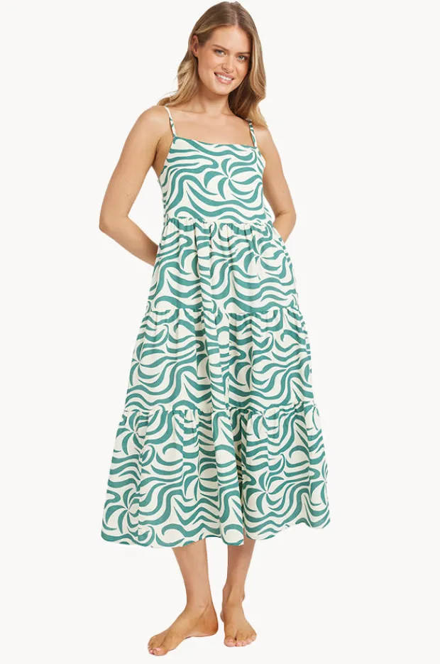 Dresses|Billabong All The Waves Lost Love Maxi Dress Evergreen