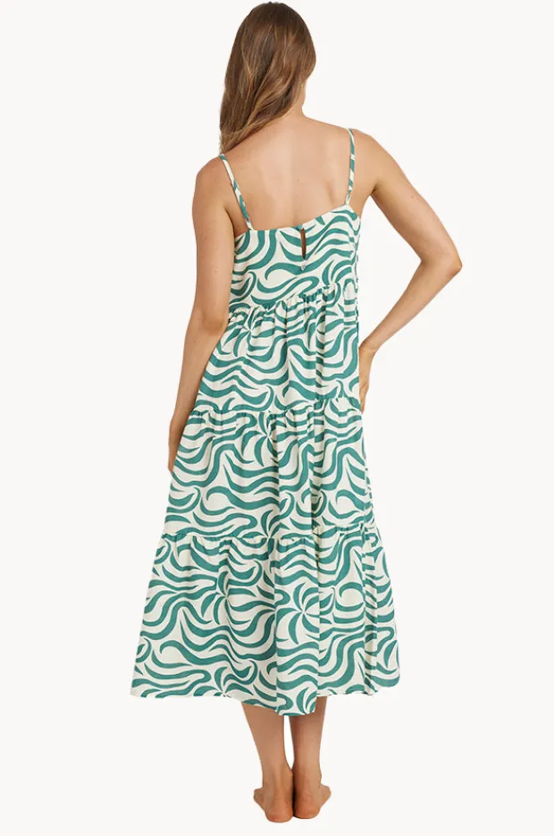 Dresses|Billabong All The Waves Lost Love Maxi Dress Evergreen