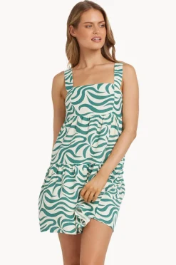 Dresses|Billabong All The Waves Shine Dress Evergreen