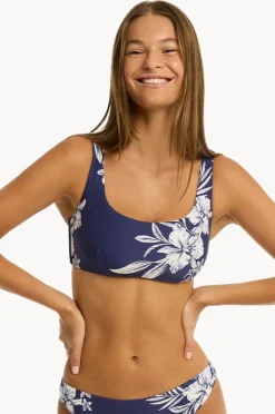 Bikini Tops|Sea Level Aloha Low Square Neck Bra French navy
