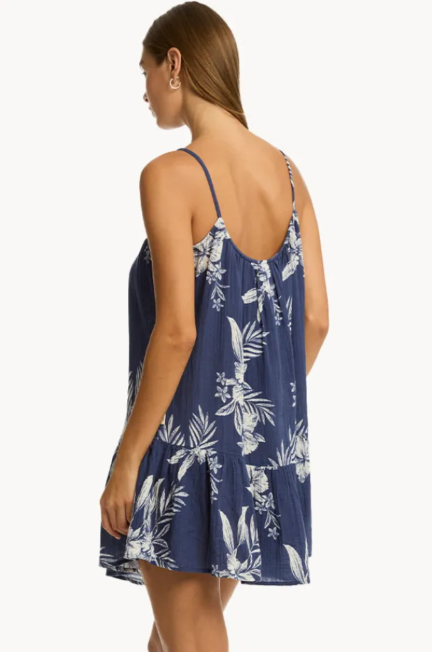 Dresses|Sea Level Aloha Short Sundress French Navy