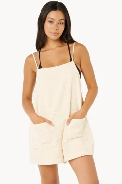Playsuits|Rip Curl Aloha State Terry Romper Off White