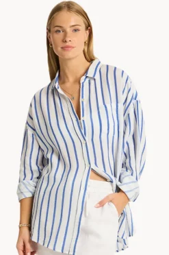 Overswim|Sea Level Amalfi Beach Shirt Amalfi blue