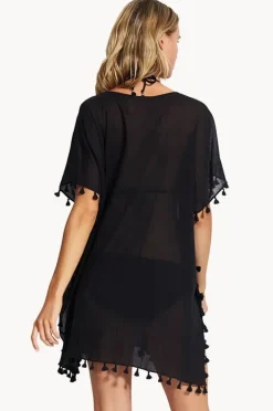 Overswim|Seafolly Amnesia Kaftan Black