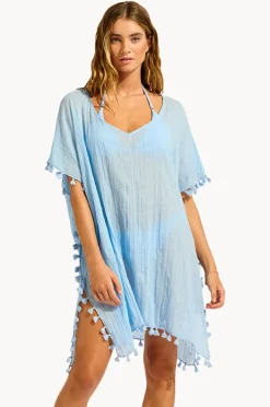 Overswim|Seafolly Amnesia Kaftan Cornflower