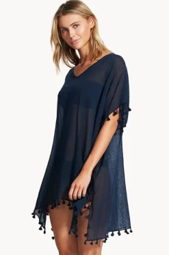 Overswim|Seafolly Amnesia Kaftan Indigo