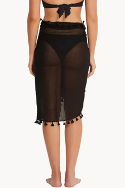 Sarongs|Seafolly Amnesia Sarong Black