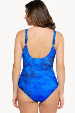 One Pieces|Togs Swimwear Aruba Bind Square Neck One Piece Dark blue
