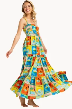 Dresses|Roxy Atlas Sunshine Coastline Maxi Dress Multi