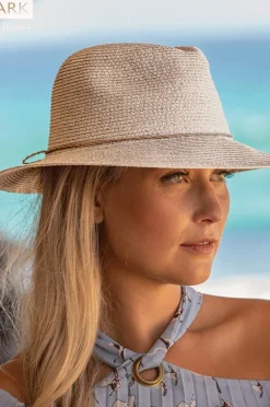 Headwear|Rigon Avoca Flexibraid Adjustable Fedora Oatmeal