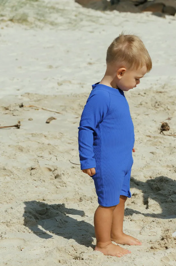 Rashies & Sunsuits|Rashies & Sunsuits|Tini Togs Baby Boys Zip Boyleg Sunsuit Peacock