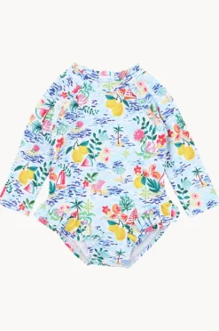 Rashies & Sunsuits|Minihaha Baby Girls Addison Sunsuit Blue/Multi