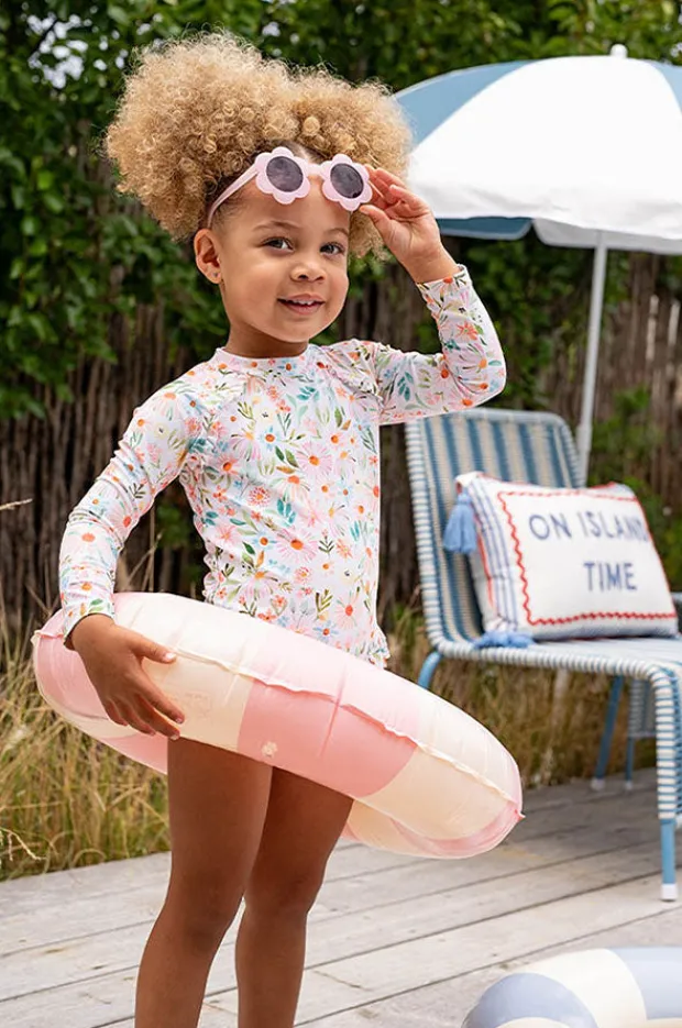 Rashies & Sunsuits|Minihaha Baby Girls Eliana Sunsuit Blue/Natural