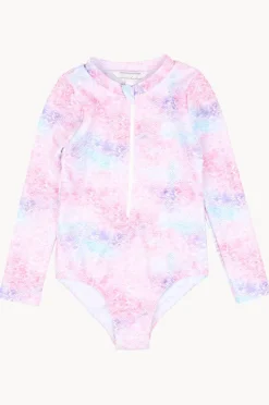Rashies & Sunsuits|Minihaha Baby Girls Eliza Sunsuit Pink/Blue
