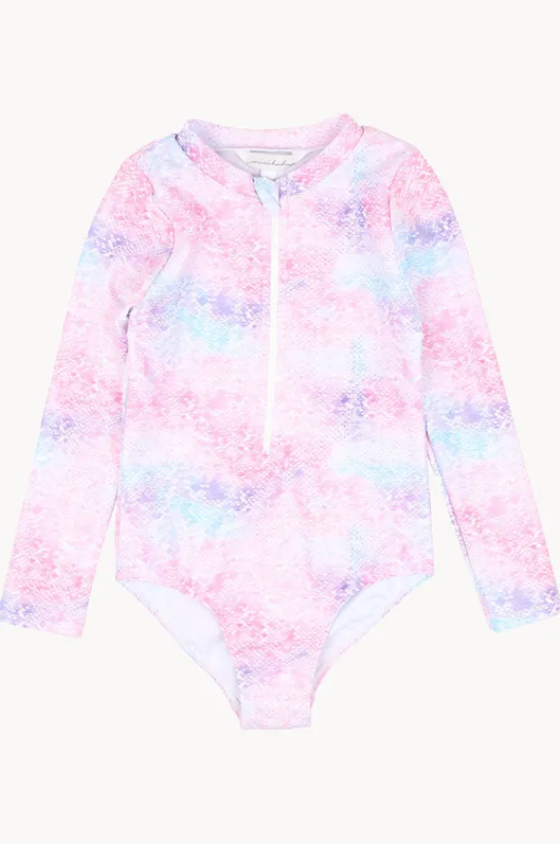 Rashies & Sunsuits|Minihaha Baby Girls Eliza Sunsuit Pink/Blue