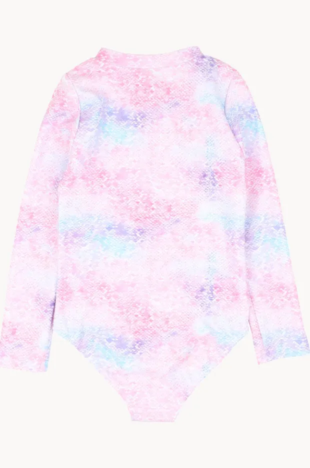 Rashies & Sunsuits|Minihaha Baby Girls Eliza Sunsuit Pink/Blue