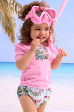 Rashies & Sunsuits|Seafolly Girls Baby Girls Secret Vacay Suntop Set Lilac