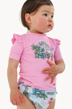 Rashies & Sunsuits|Seafolly Girls Baby Girls Secret Vacay Suntop Set Lilac