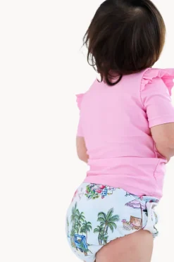 Rashies & Sunsuits|Seafolly Girls Baby Girls Secret Vacay Suntop Set Lilac