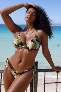 Bikini Tops|Freya Bahama Shores F Cup Halter Black