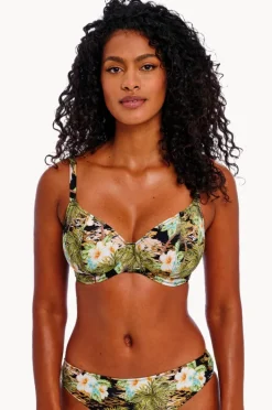 Bikini Tops|Freya Bahama Shores F Cup Plunge Bra Black