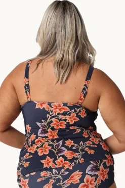 Tankini Tops|Capriosca Bahamas Tankini Separate Navy/orange