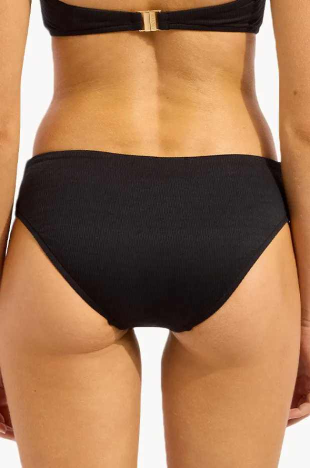 Bottoms|Seafolly Bandwave Multi Strap Hipster Black