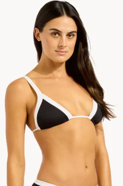 Bikini Tops|Seafolly Bandwave Slide Tri Black