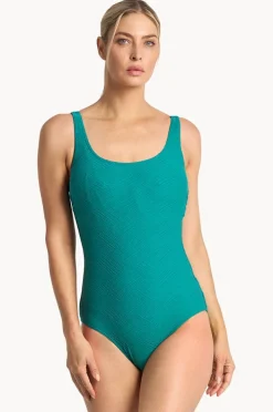 One Pieces|Poolproof Barbados DD/E Cup Vee One Piece BLACK