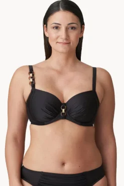 Bikini Tops|Prima Donna Barrani G Cup Ruched Bra Coffee