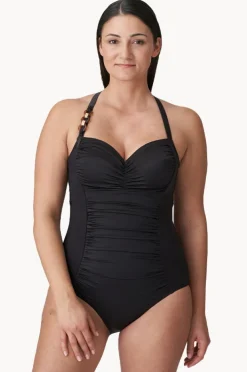 One Pieces|Prima Donna Barrani G Cup Ruched One Piece Coffee