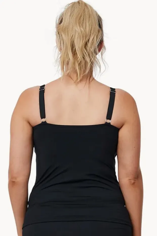 Tankini Tops|Sunseeker Basix DD/E Cup Ruched Tankini Separate BLACK