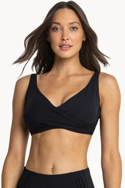 Bikini Tops|Sunseeker Basix DD/E Cup Twist Bra BLACK