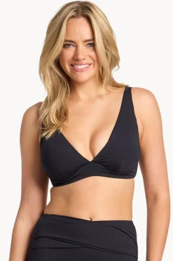 Bikini Tops|Sunseeker Basix DD/E Cup Underwire Tri Black
