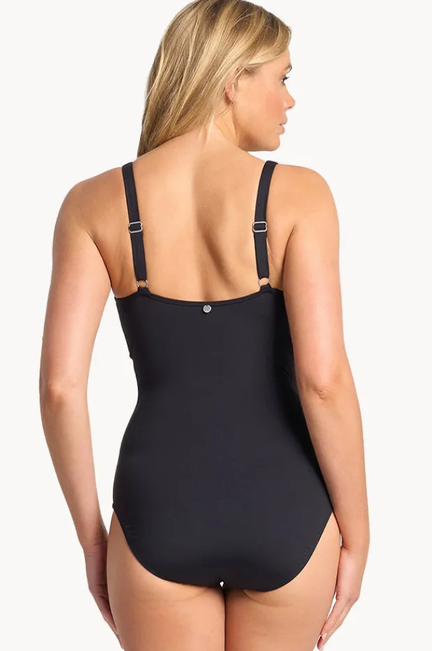 One Pieces|Sunseeker Basix DD/E Cup Underwire Tri One Piece BLACK