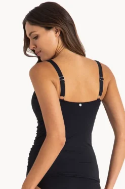 Tankini Tops|Sunseeker Basix F/G Cup Ruched Tankini Separate BLACK