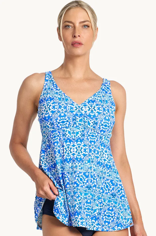 Tankini Tops|Jantzen Bazaar DD/E Cup Tankini Separate Blue