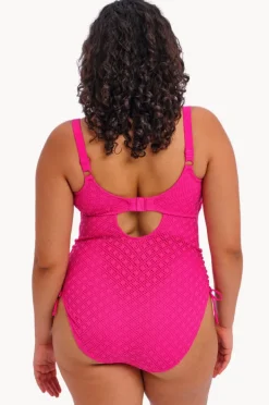 One Pieces|Elomi Swimwear Bazaruto F/FF Cup Cut Out One Piece Fuchsia