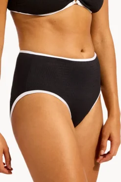 Bottoms|Seafolly Beach Bound High Waisted Pant Black