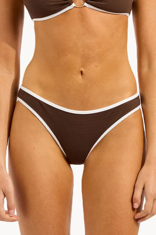 Bottoms|Seafolly Beach Bound Hipster Dark chocolate