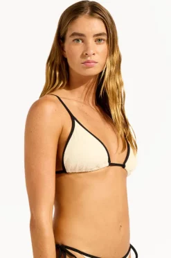 Bikini Tops|Seafolly Beach Bound Slide Tri Ecru