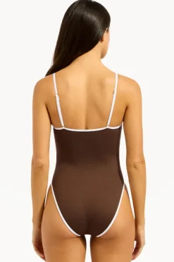 One Pieces|Seafolly Beach Bound Square Neck One Piece