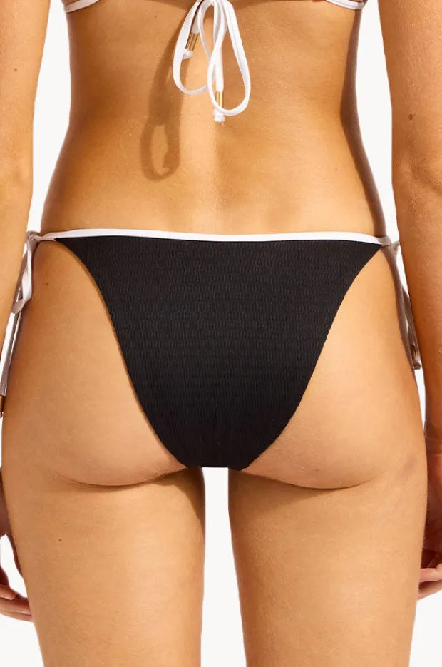 Bottoms|Seafolly Beach Bound Tie Side Rio Pant Black