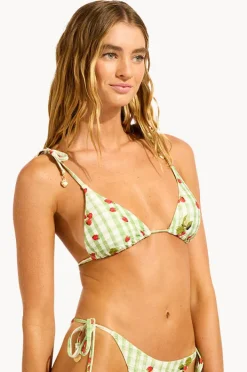 Bikini Tops|Seafolly Beach Picnic Slide Tri Sage